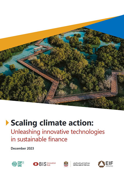 cover for report Scaling climate action: Unleashing innovative technologies in sustainable finance