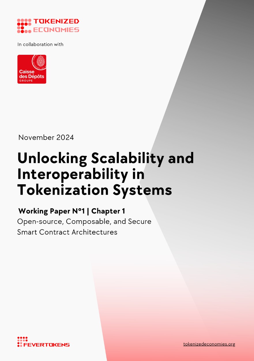 cover for paper Unlocking Scalability and Interoperability in Tokenization Systems